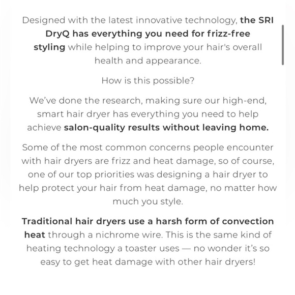 SRI DryQ Infrared Strengthening Hair dryer - Picture 10 of 13